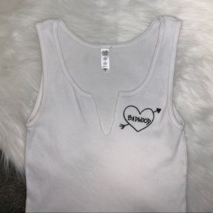 BADWOOD TITTY TANK WHITE